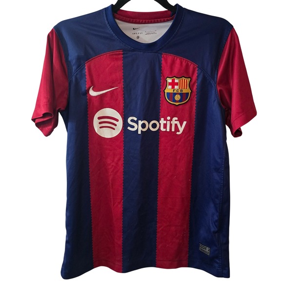 Nike FC Barcelona Lamine Yamal #27 Home Jersey Blue Red CV7891-428 Mens Small